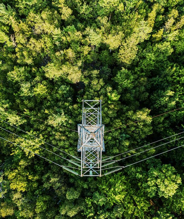 pylône électrique énergie renouvelable ÉS